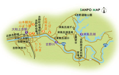 近鉄吉野線 大和上市駅 周辺マップ