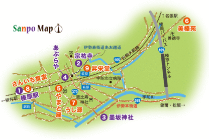 近鉄大阪線 榛原 周辺マップ